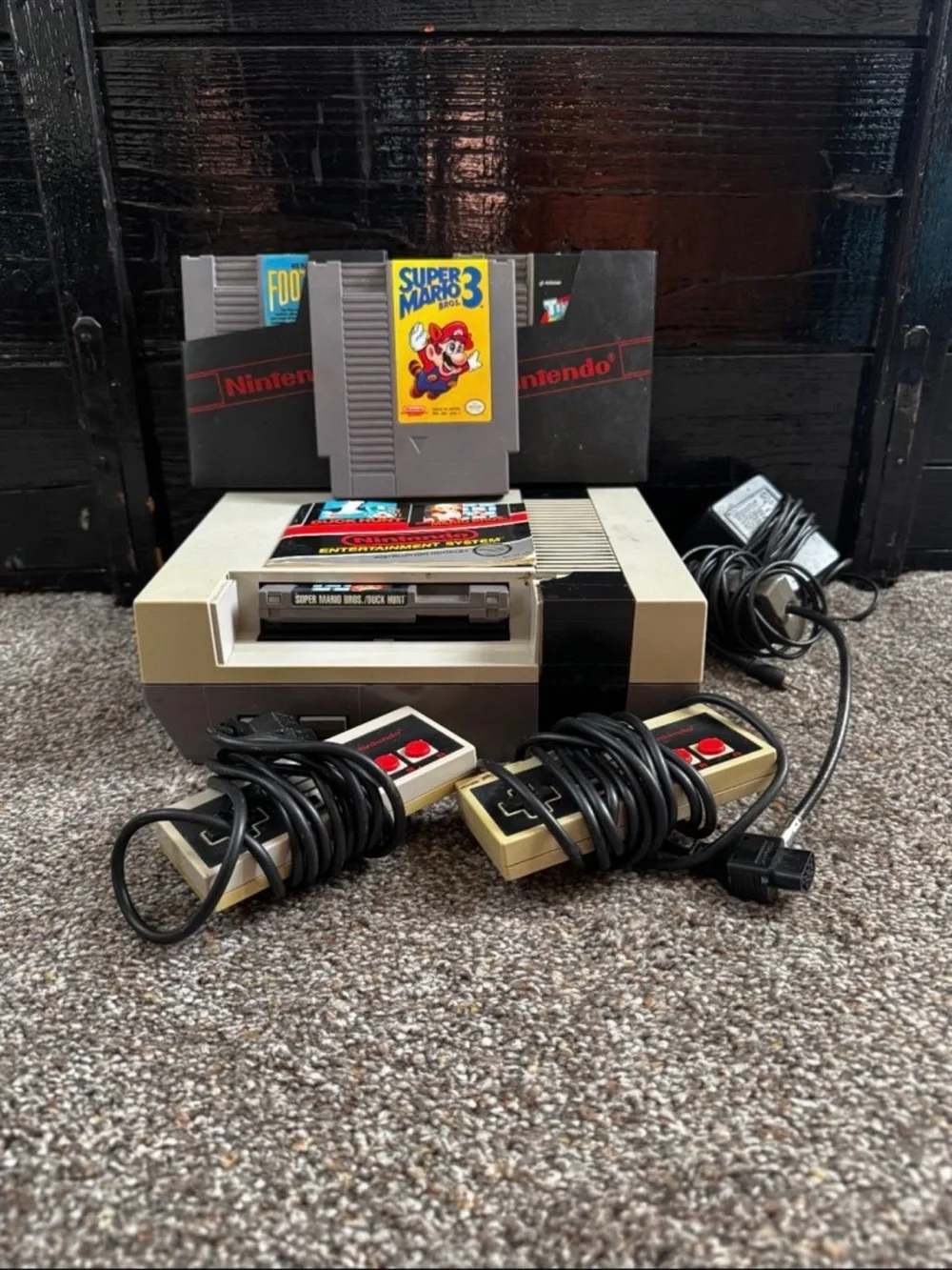 Nintendo Classic NES Console with Controllers - Gray and Black